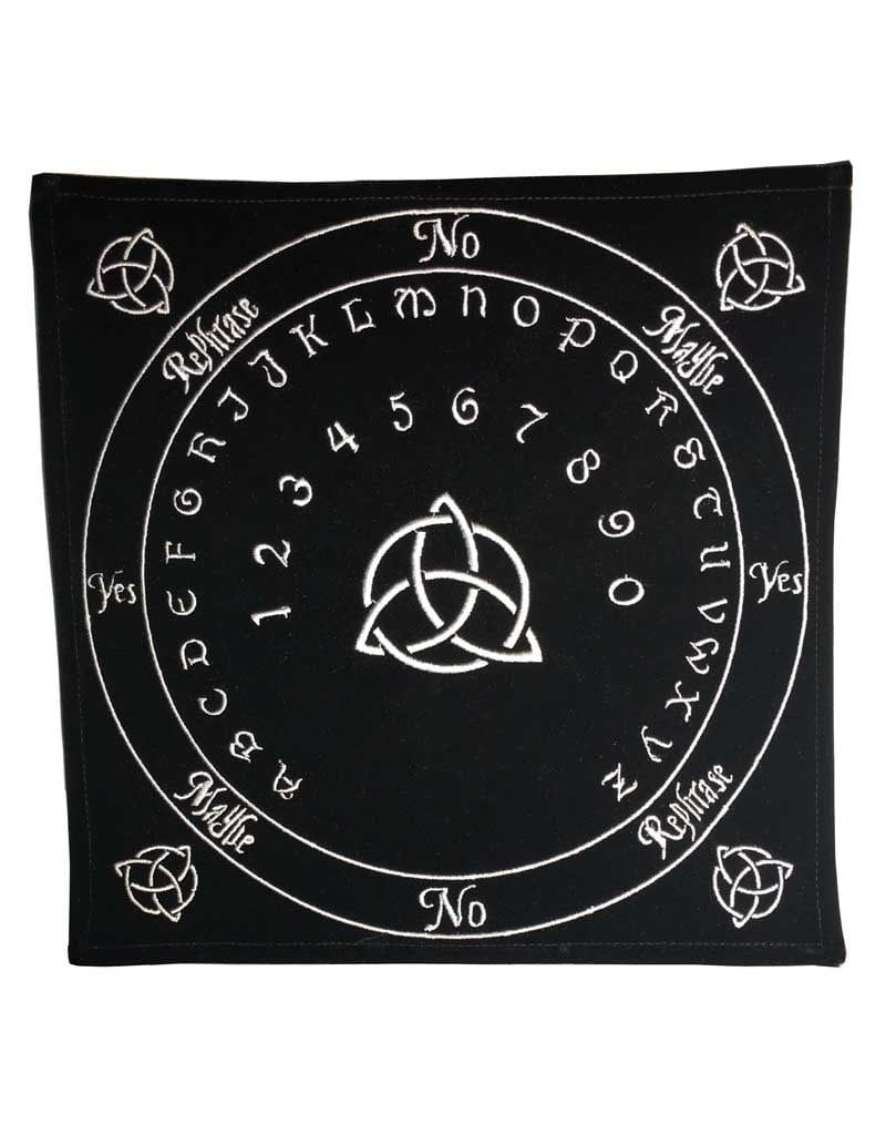 Celtic Black Pendulum Velvet Mat 12&quot; x  12&quot;