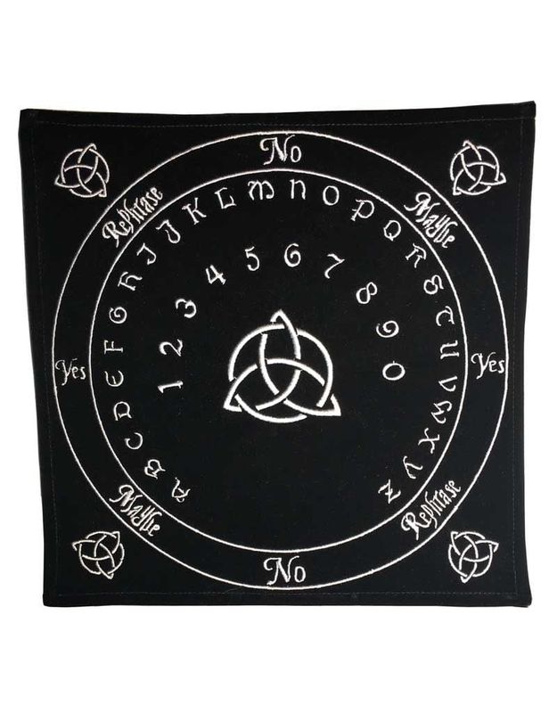 Celtic Black Pendulum Velvet Mat 12&quot; x  12&quot;