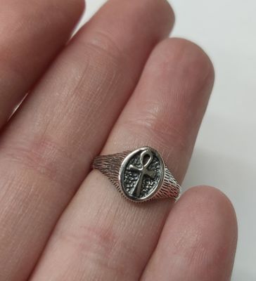 Ankh Ring - Size 4 Sterling Silver