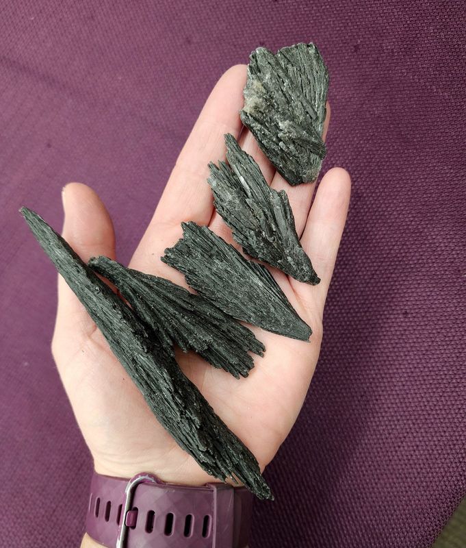 Black Kyanite Blades Raw