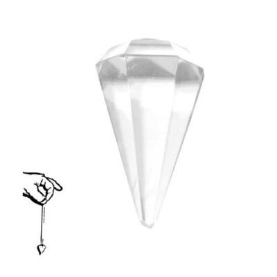 Clear Quartz faceted Pendulum
