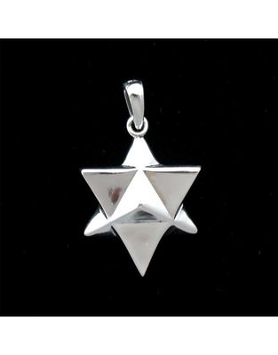 Small Merkaba Sterling Silver Pendant