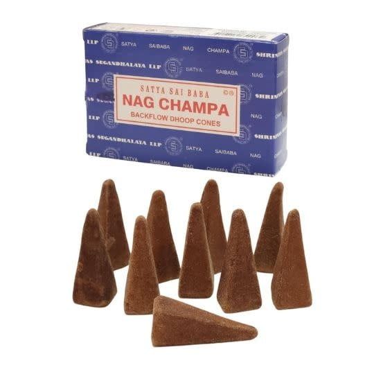 Nag Champa Satya Backflow Incense Cones