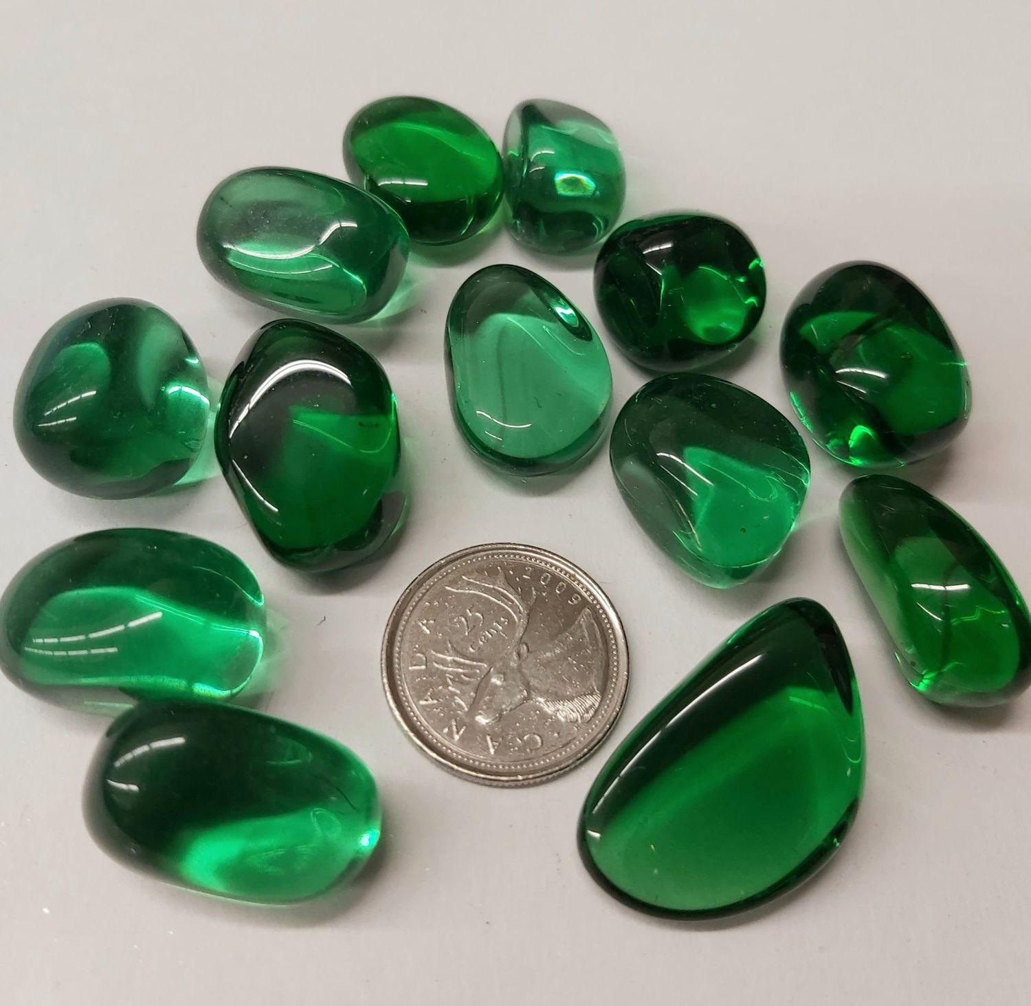 Green Obsidian / Gaia Stone Tumbled
