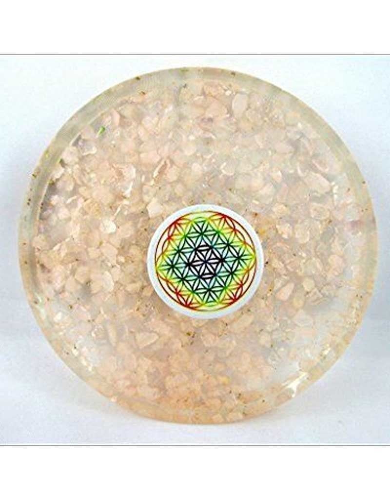 Rose Quartz Orgonite Coaster