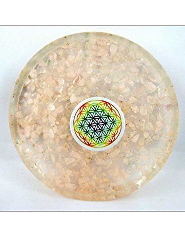 Rose Quartz Orgonite Coaster