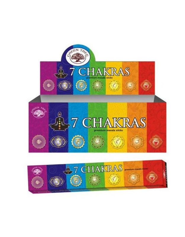 7 Chakras Green Tree Incense Sticks