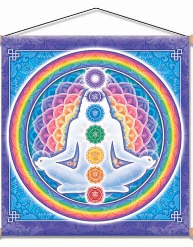Light Body Temple Chakra Banner 30&quot; x 30&quot;