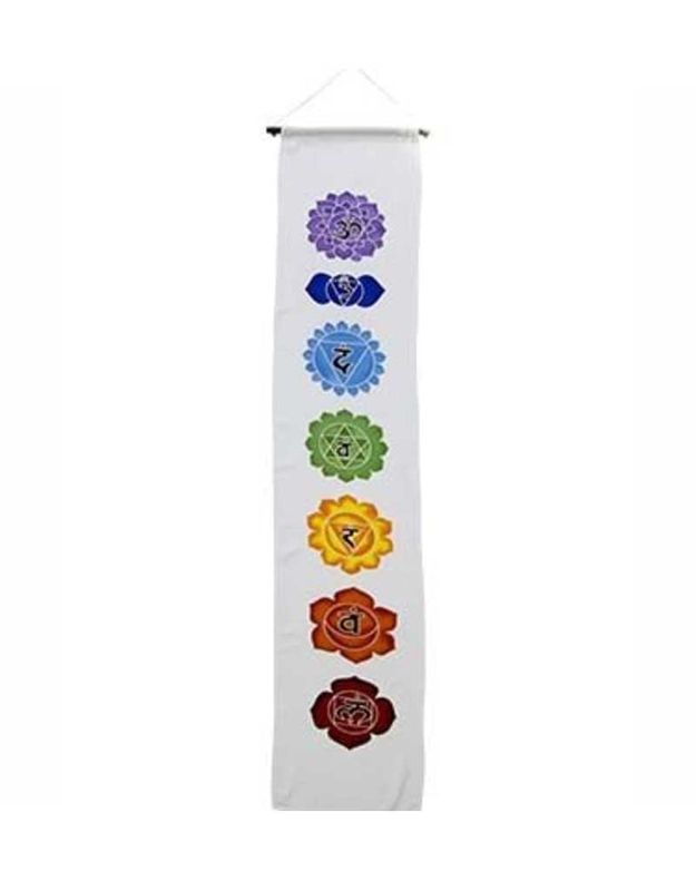 Chakra Banner 12&quot; x 62&quot; - White Background