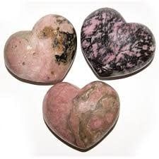 Rhodonite Puffy Heart