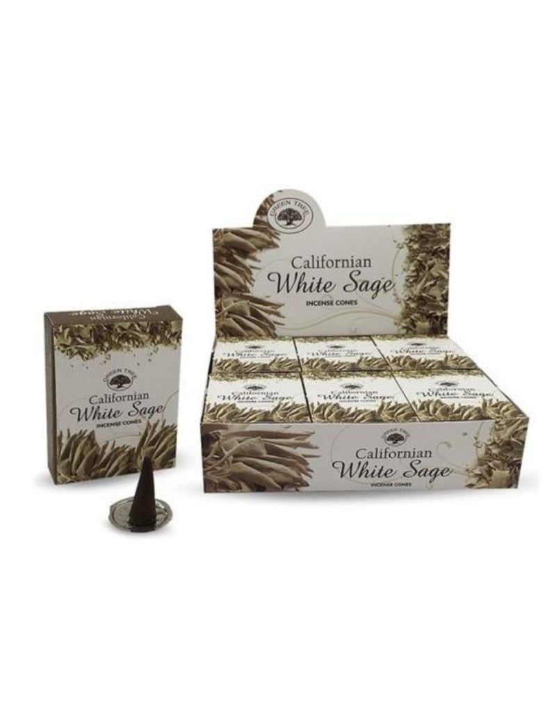 Californian White Sage GREEN TREE Incense Cones