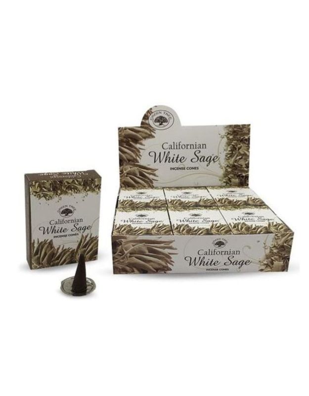 Californian White Sage GREEN TREE Incense Cones