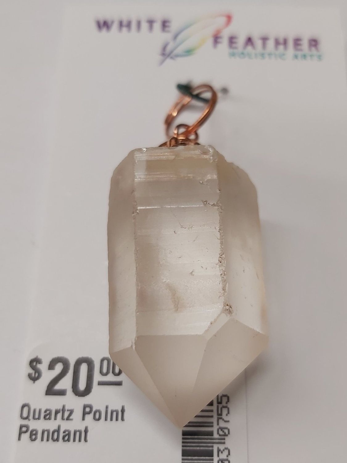 Quartz Point Pendant Sterling Silver