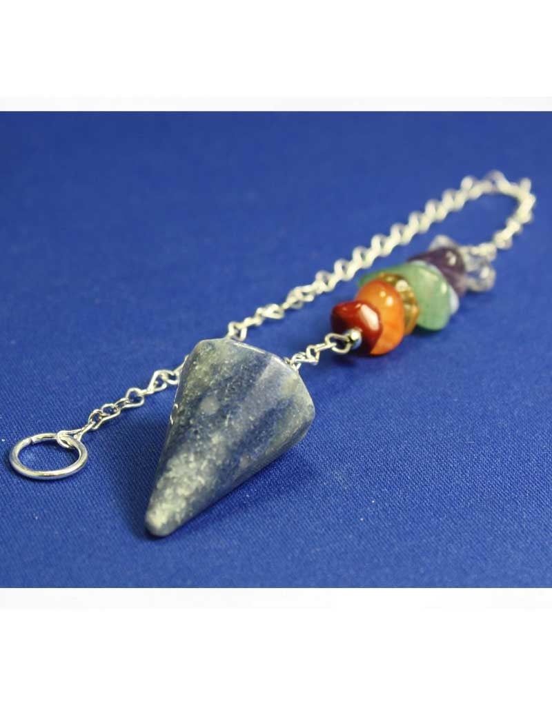 Blue Aventurine Chakra Chip Pendulum