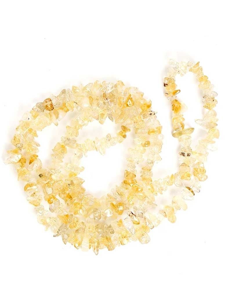Citrine 36&quot; Chip Necklace