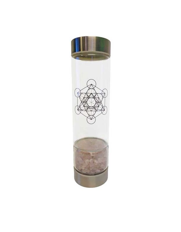 Rose Quartz Infuser Water Bottle 500 ml