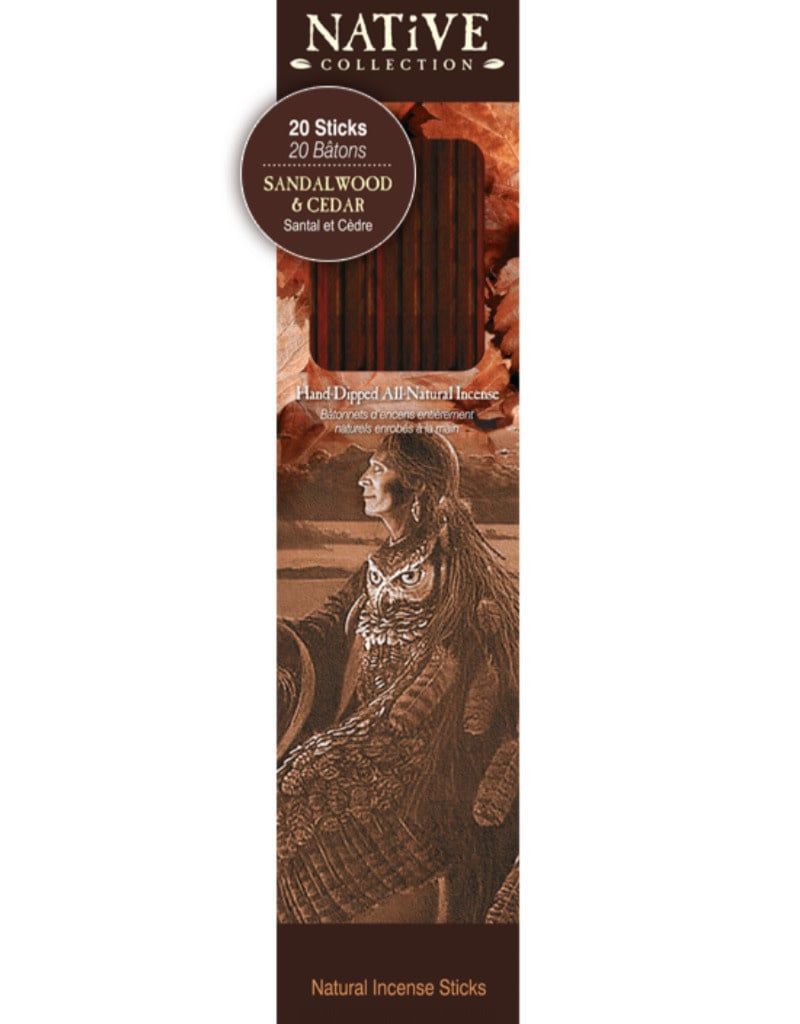 Sandalwood &amp; Cedar Native Collection Incense Sticks