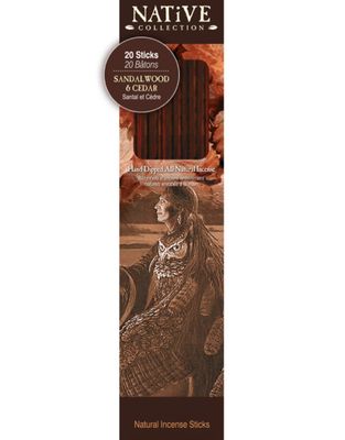 Sandalwood &amp; Cedar Native Collection Incense Sticks