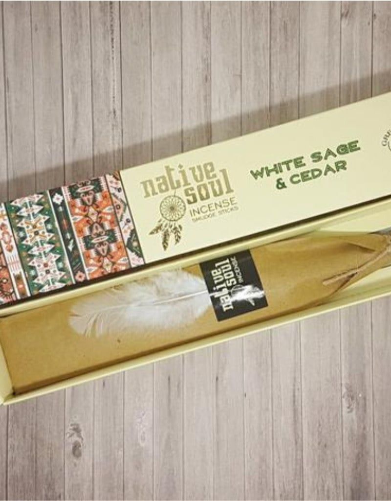 White Sage &amp; Cedar Native Soul Incense Sticks