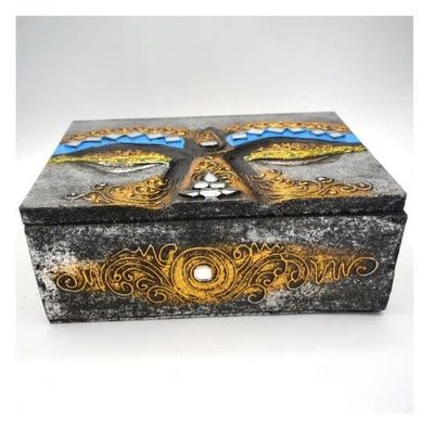 Wooden Buddha Eyes Box -5″x 7&quot;