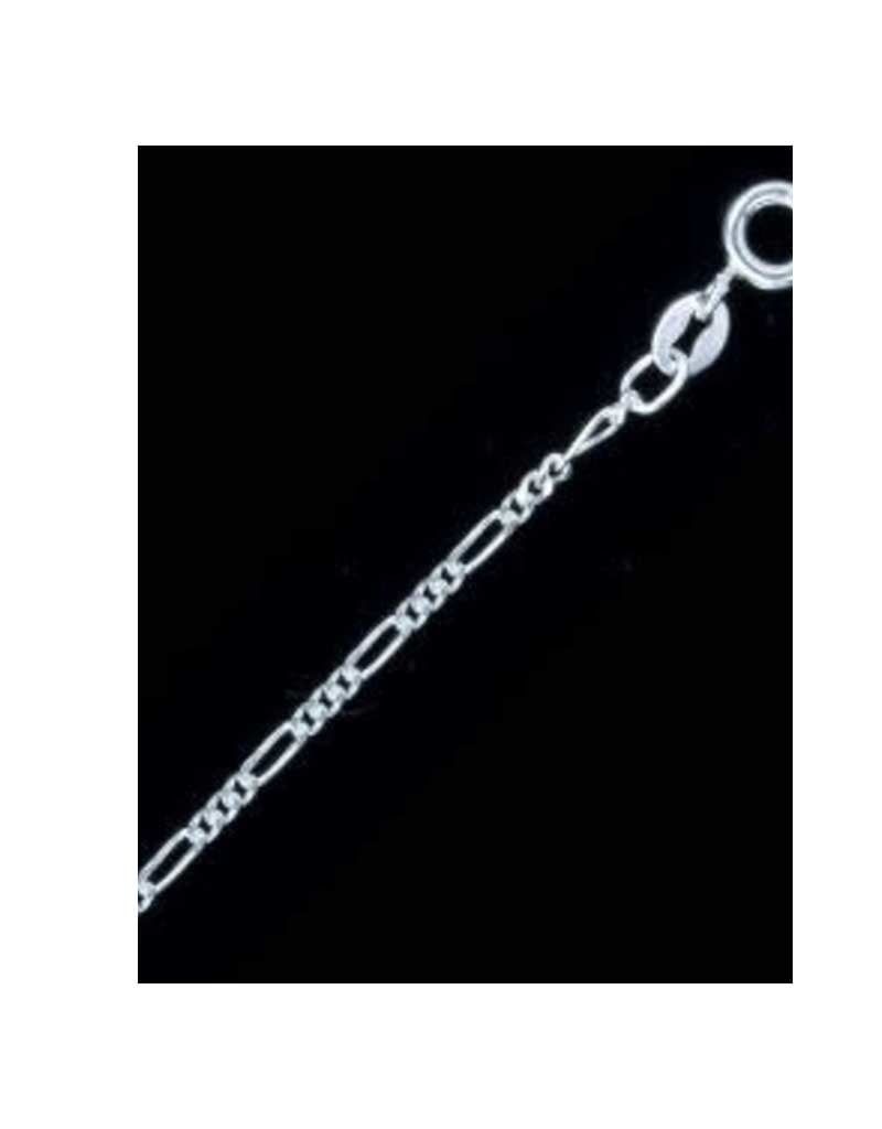 Chain Light Figaro 50 - 30&quot; Sterling Silver