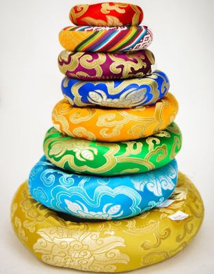 Assorted 4&quot; Singing Bowl Ring Cushion