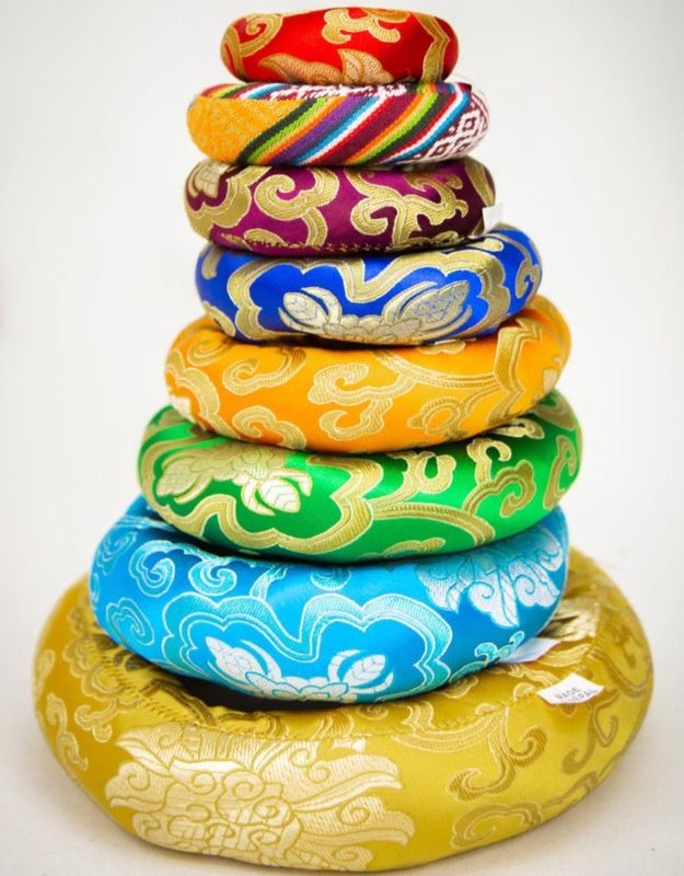Assorted 4&quot; Singing Bowl Ring Cushion