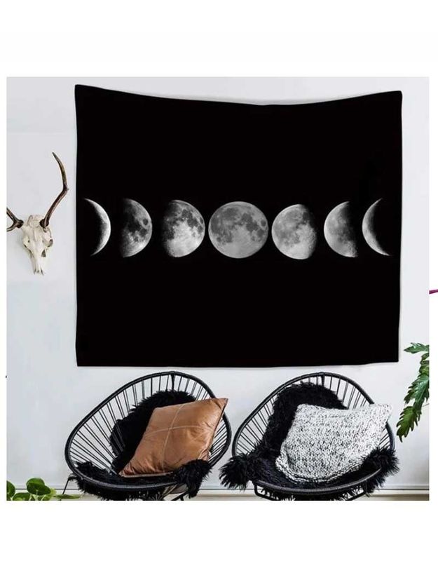 Moon Phases Tapesty Banner 58&quot; x 50&quot;