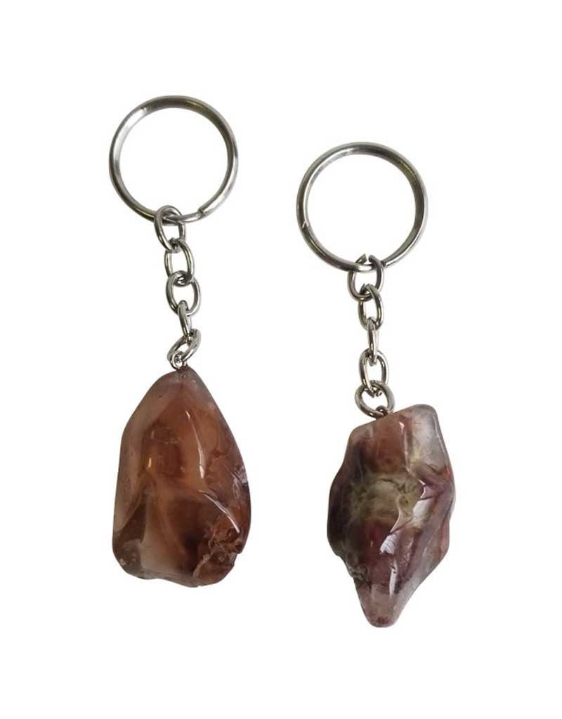 Tumbled Stone Keychains - Angel Phantom Quartz