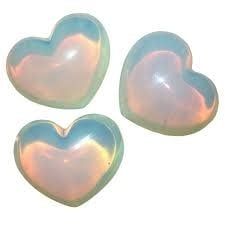 Opalite Puffy Heart - 45mm