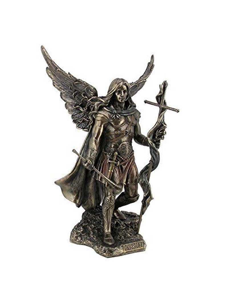 Archangel St. Gabriel with Cross /Trumpet Statue