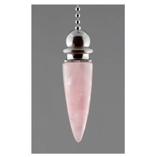 Rose Quartz Chamber Pendulum