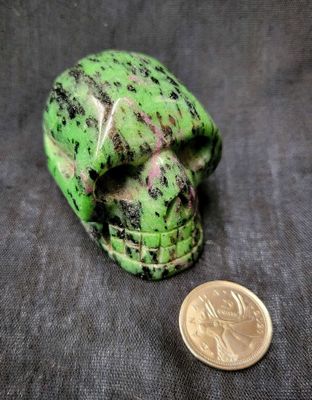 Ruby Zoisite Skulls  Approx.  2.5&quot;