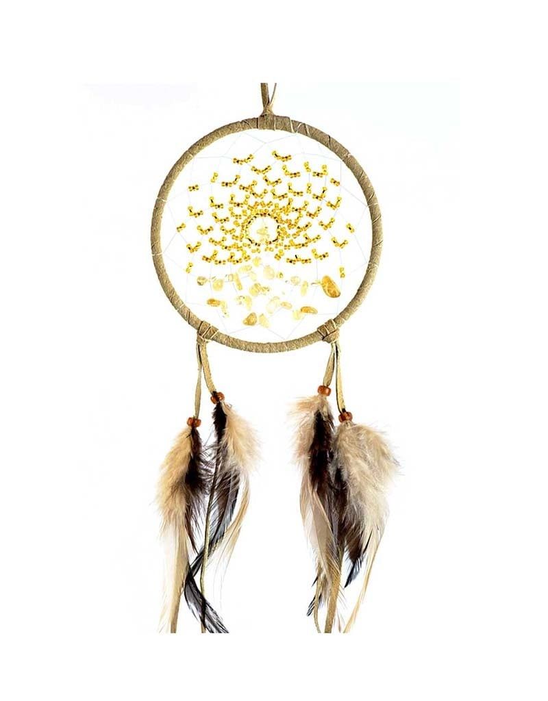 Tan Energy Flow 4&quot; Dream Catcher