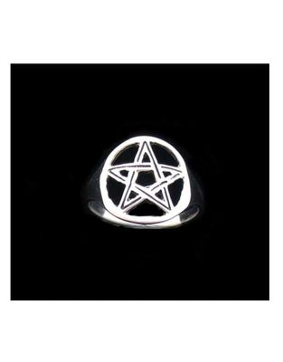 Pentagram Ring - Size 4 Sterling Silver
