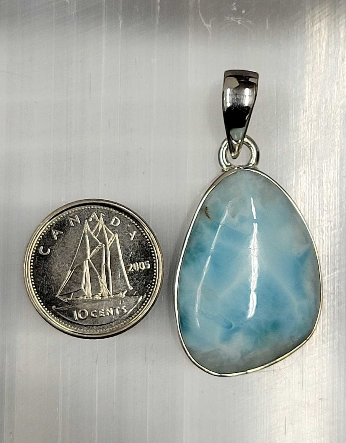 Larimar Pendant B Sterling Silver
