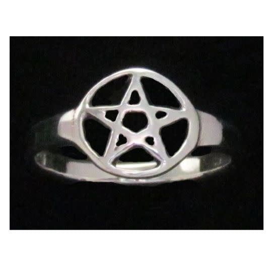 Pentacle Ring Size 10 Sterling Silver