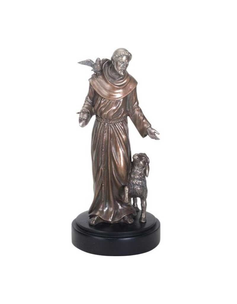 St. Francis (Bronze) - 7.5&quot; Statue