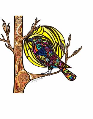 Tracey Rogers Art - Greeting Card - Wings of Joy