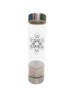 Clear Quartz Crystal Infuser Water Bottle 500 ml