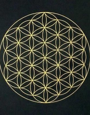 Flower of Life Crystal Grid Mat - 12″ x 12″