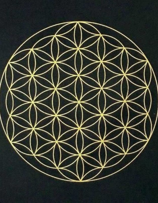 Flower of Life Crystal Grid Mat - 12″ x 12″