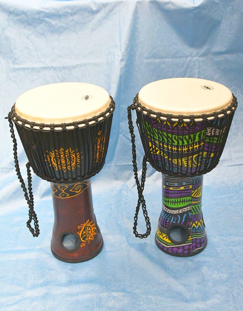 Lightweight Fibreglass Air-Drum Djembe - 23 in tall Assorted