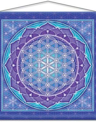 Flower of Life Meditation Banner 15&quot; x 15&quot;