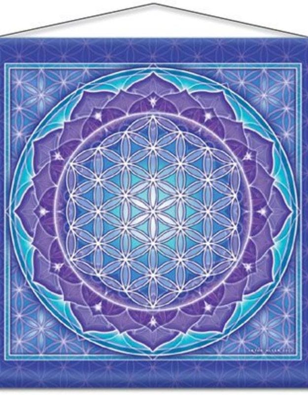 Flower of Life Meditation Banner 15&quot; x 15&quot;