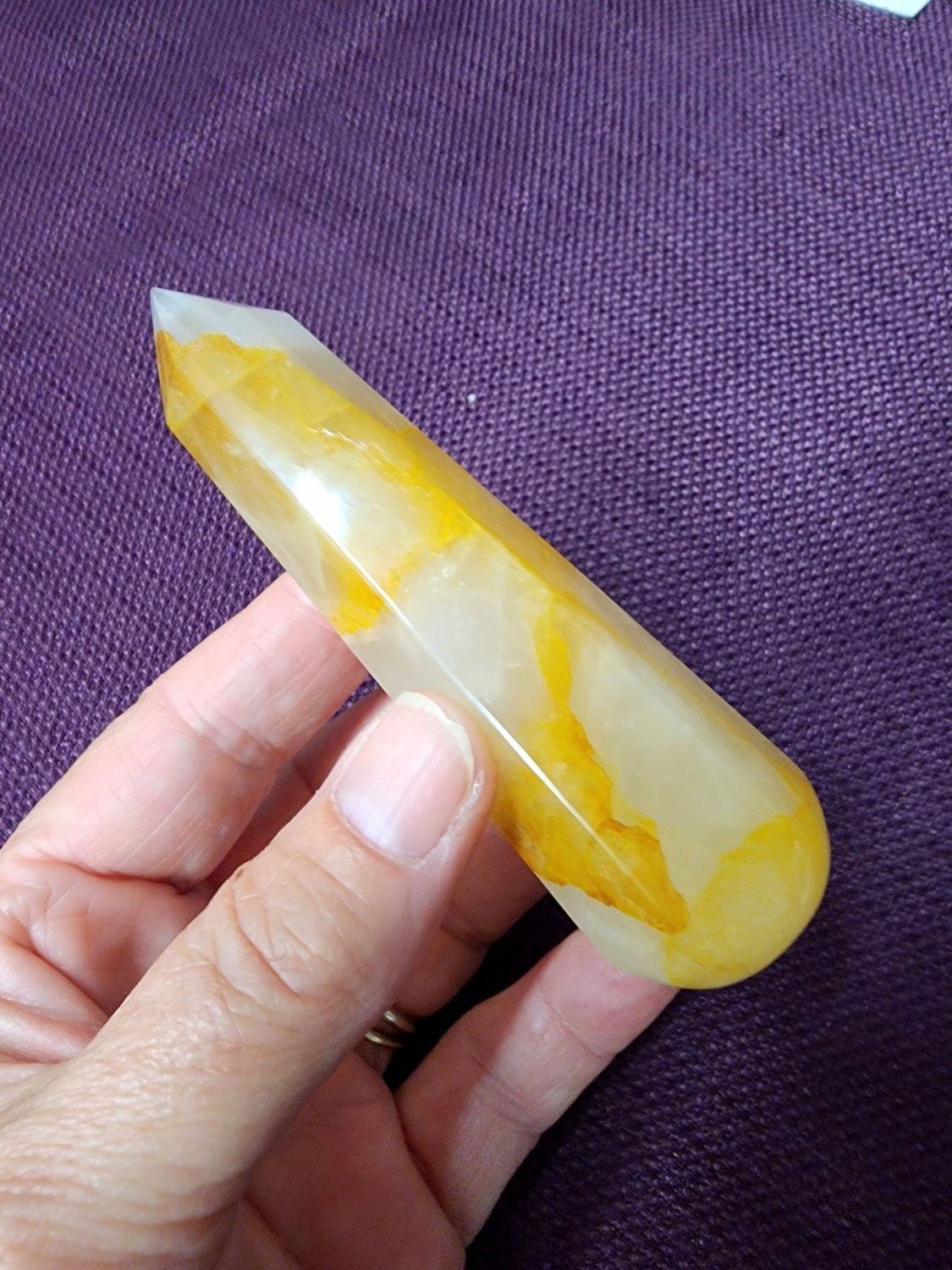 Golden Healer Quartz  Wand 4&quot;