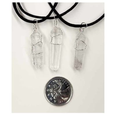 Quartz Point Wrapped Necklace