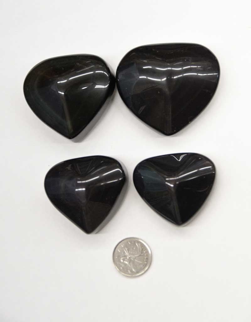 Rainbow Obsidian Heart