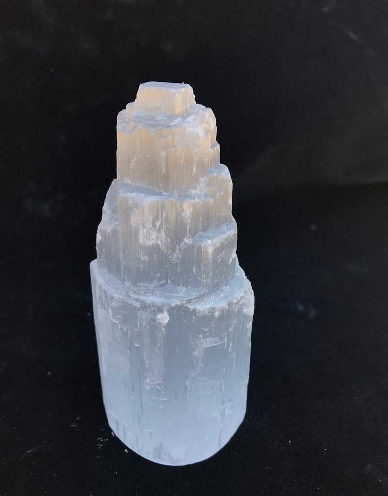 Selenite Tower Small Lamp 5″-6 ″H