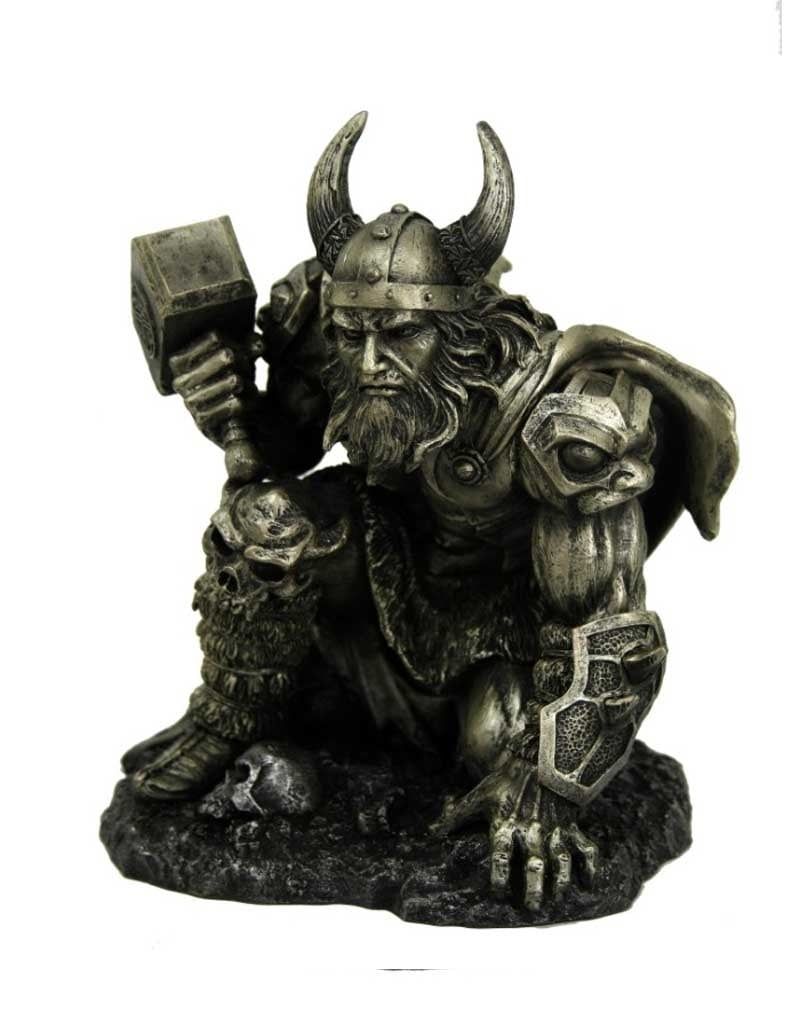 Kneeling Thor Statue -  6 1/4&quot; x 5 1/2&quot; x7 1/4&quot;